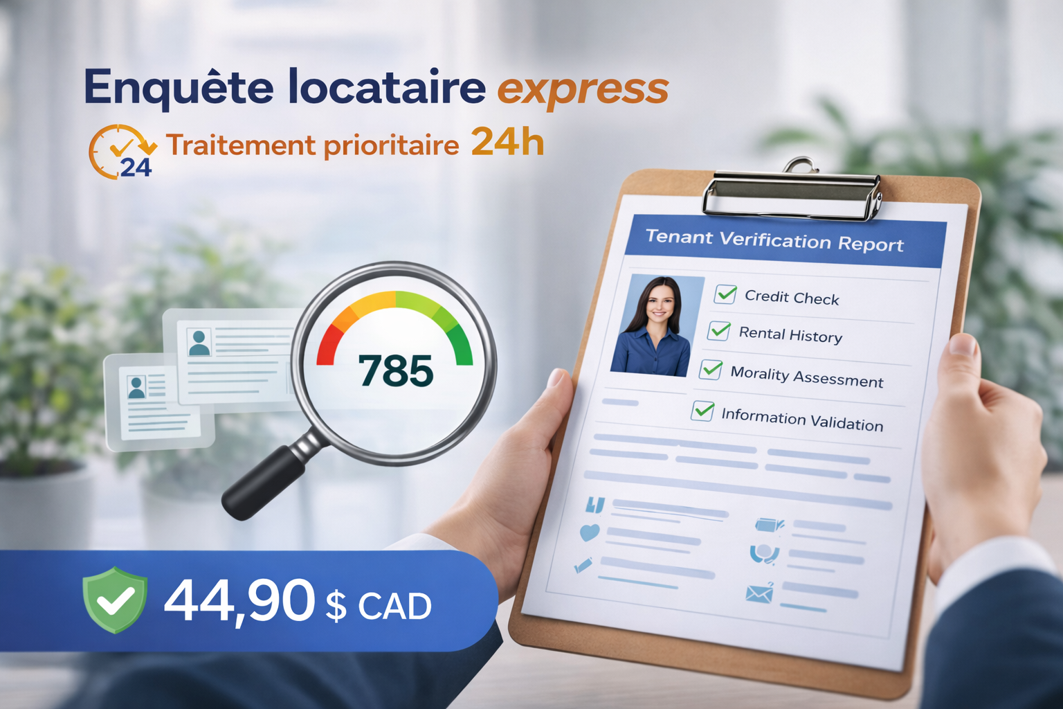 Enquête locataire express – Traitement prioritaire 24h – Image 1